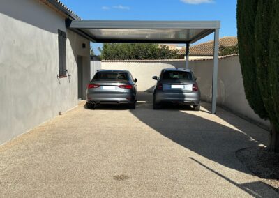 Carport aluminium gris 7016 à Orange 84100 Vaucluse