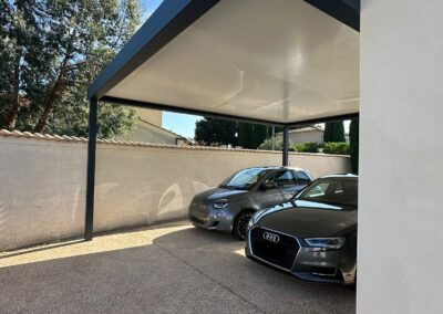 Carport aluminium gris 7016 à Orange 84100 Vaucluse